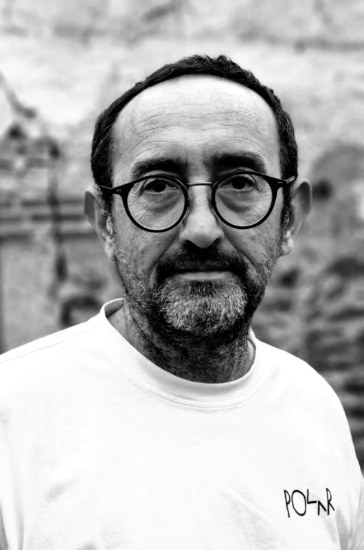 portrait noir et blanc Thierry Toutin luminophile