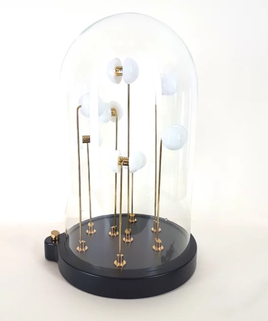 Alternative view of Germes de Lux – Luminous sculpture under a glass dome (soirée Elyséan)